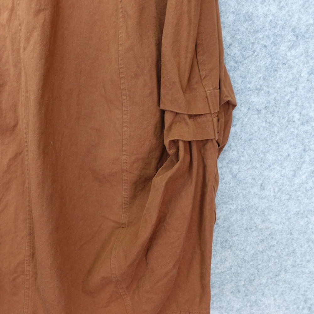 Y2K Lagenlook Cargo Skirt Womens SMALL Brown Forest Grunge Parachute Chocolate - Picture 11 of 13